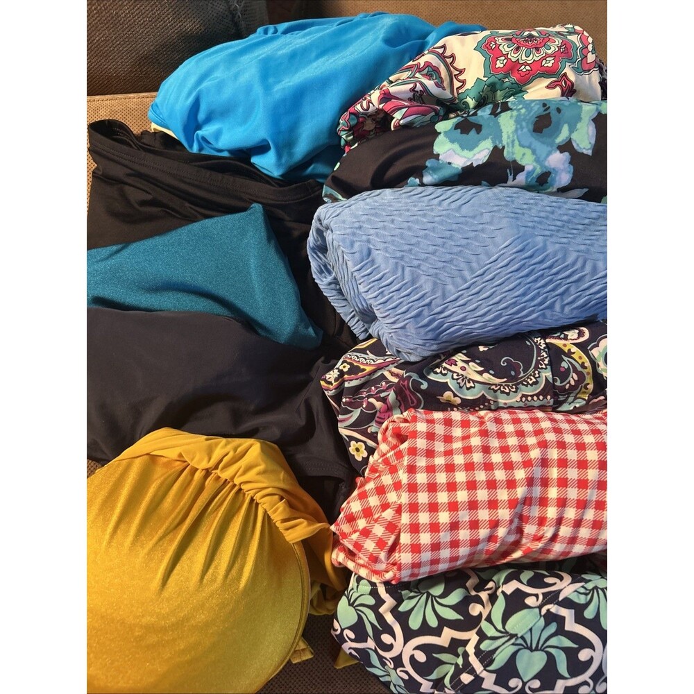 3XL 22W+  Bathing Suit 11 pc LOT separates Bikini Tankini MiracleSuit Lands’ End